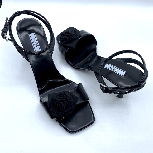 Prada Rose Ankle Strap Sandals - Picture 1 of 13